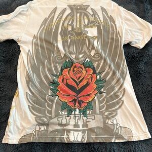 BEAUTIFUL Christian Audigier Eagle/Rose Tee
